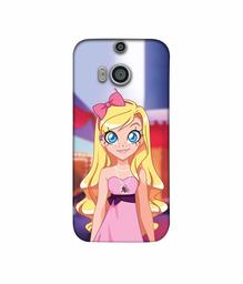 Amazon Brand - Solimo Designer Small Princess Vector 3D Printed Hard Back Case Mobile Cover for HTC One M8