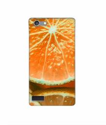 Amazon Brand - Solimo Designer Orange Slice 3D Printed Hard Back Case Mobile Cover for Oppo Neo 7