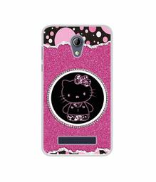 Amazon Brand - Solimo Designer Kitty with Glitter UV Printed Soft Back Case Mobile Cover for Micromax Bharat 2 Plus