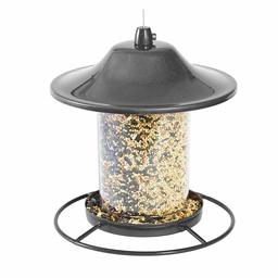 UMI by Amazon Bird Feeder Peanut Nut Seed Feeder Device for Wild Birds Hanging Outdoor Garden, Black