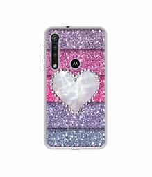 Amazon Brand - Solimo Designer Stone Heart UV Printed Soft Back Case Mobile Cover for Motorola One Macro