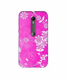 Amazon Brand - Solimo Designer Flower Pattern 3D Printed Hard Back Case Mobile Cover for Motorola Moto G 3rd Generation