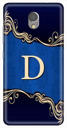 Amazon Brand - Solimo Designer Blue Pattern Alphabet-D 3D Printed Hard Back Case Mobile Cover for Lenovo P2