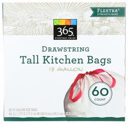 365 Everyday Value, Tall Kitchen Bags (13 Gallon), 60 ct