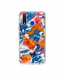 Amazon Brand - Solimo Designer Wax Color Mash On Canvas UV Printed Soft Back Case Mobile Cover for Vivo U20