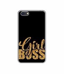 Amazon Brand - Solimo Designer Sparkle Girl Boss UV Printed Soft Back Case Mobile Cover for Oppo A71