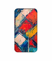 Amazon Brand - Solimo Designer Dark Multicolor Blocks UV Printed Soft Back Case Mobile Cover for Oppo F3 Plus