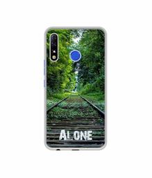 Amazon Brand - Solimo Designer Alone UV Printed Soft Back Case Mobile Cover for Tecno Spark 4