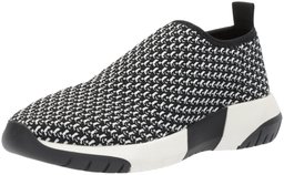 The Fix Tenis Deportivas para Mujer, Black/White Knit Textile, 9 B(M) US