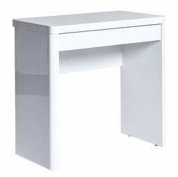 Amazon Brand - Movian Mjøsa - Compact Desk with 1 Drawer, 79 x 44 x 76 cm, High-Gloss White