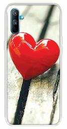 Amazon Brand - Solimo Designer Multicolor Red Heart Emoji Design Printed Soft Back Case Mobile Cover for Realme C3