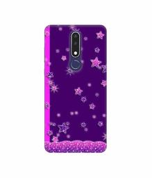 Amazon Brand - Solimo Designer Sparkling Stars 3D Printed Hard Back Case Mobile Cover for Nokia 3.1 Plus