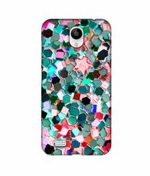 Amazon Brand - Solimo Designer Multicolor Stone 3D Printed Hard Back Case Mobile Cover for Vivo Y21L