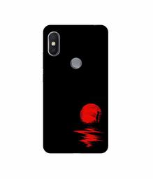 Amazon Brand - Solimo Designer Red Moon UV Printed Soft Back Case Mobile Cover for Mi Redmi Y2