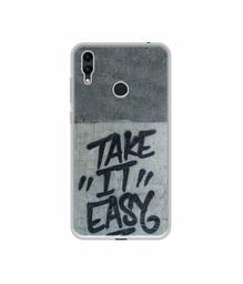 Amazon Brand - Solimo Designer Take It Easy UV Printed Soft Back Case Mobile Cover for Huawei Honor 8C