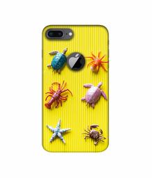 Amazon Brand - Solimo Designer Sea Animals 3D Printed Hard Back Case Mobile Cover for Apple iPhone 8 Plus (with Logo Cut)