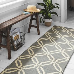 Amazon Brand – Stone & Beam Contemporary Interlocking Rings Wool Runner Rug, 2' 3