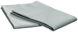 Pike Street 1000-Thread Count Luxury Single-Ply Sateen Standard Pillowcase, Set of 2, Crystal