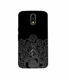 Amazon Brand - Solimo Designer Peacock Pattern 3D Printed Hard Back Case Mobile Cover for Motorola Moto G4 Plus