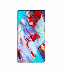 Amazon Brand - Solimo Designer Blue and Red Brush Texture 3D Printed Hard Back Case Mobile Cover for Sony Xperia L2