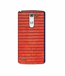 Amazon Brand - Solimo Designer Red and Purple Brick 3D Printed Hard Back Case Mobile Cover for LG G3 Stylus D690