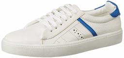 Amazon Brand - Symbol Women's White/Blue Sneakers-6 UK (39 EU) (9 US) (AZ-WSY-17)