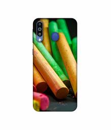 Amazon Brand - Solimo Designer Multicolor WaxColor 3D Printed Hard Back Case Mobile Cover for Samsung Galaxy M21