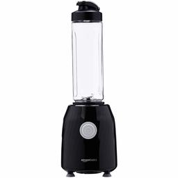 AmazonBasics Blend & Go Smoothie Blender, 600 ml, 600 W - Black