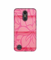 Amazon Brand - Solimo Designer Pink Flower Banch Print On Cloth 3D Printed Hard Back Case Mobile Cover for LG K10 (2017)