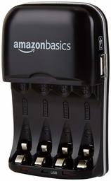 AmazonBasics Ni-MH AA & AAA Battery Charger With USB Port (Refurbished)