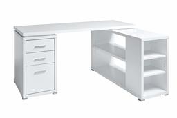 Marque Amazon - Movian Rouen - Bureau d'angle, 152,4 x 120 x 75,3 cm, Blanc