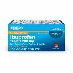 Basic Care Ibuprofen Tablets 200 Count