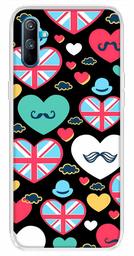 Amazon Brand - Solimo Designer Multicolor Cute Love Black Design Printed Soft Back Case Mobile Cover for Realme C3