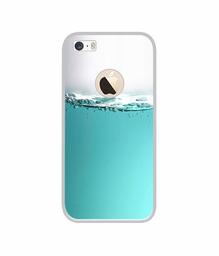 Amazon Brand - Solimo Designer Half Fill UV Printed Soft Back Case Mobile Cover for Apple iPhone 5 / 5S