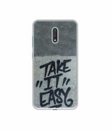 Amazon Brand - Solimo Designer Take It Easy UV Printed Soft Back Case Mobile Cover for Nokia 2.3