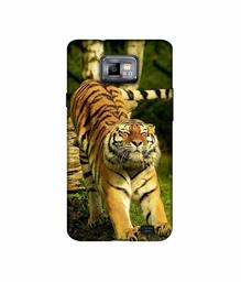 Amazon Brand - Solimo Designer Tiger 3D Printed Hard Back Case Mobile Cover for Samsung Galaxy S2