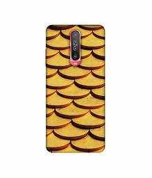 Amazon Brand - Solimo Designer Wooden Semi Circle Texture 3D Printed Hard Back Case Mobile Cover for Poco X2 / Mi Redmi K30