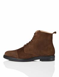 Marca Amazon - find. Lace Up Leather - Botas Clasicas Hombre