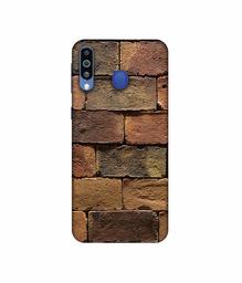 Amazon Brand - Solimo Designer Burn Bricks 3D Printed Hard Back Case Mobile Cover for Samsung Galaxy M21