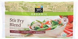 365 Everyday Value, Organic Stir Fry Blend (Broccoli, Carrots, Green Beans, Onions, Red Bell Peppers, and Mushrooms), 16 oz, (Frozen)