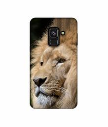 Amazon Brand - Solimo Designer Lion UV Printed Soft Back Case Mobile Cover for Samsung Galaxy A8 Plus