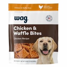 Amazon Brand - Wag Treats Chicken and Waffle Bites 24oz