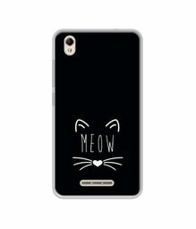 Amazon Brand - Solimo Designer Meow UV Printed Soft Back Case Mobile Cover for Lava Z60