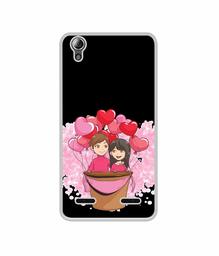 Amazon Brand - Solimo Designer Boy and Girl UV Printed Soft Back Case Mobile Cover for Lenovo A6000