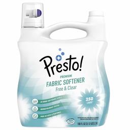 Marca Amazon – Presto! Suavizante de tela concentrado, libre y transparente 842379107443, Libre transparente, 100 Ounce