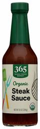 365 Everyday Value, Organic Steak Sauce, 10 oz