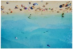 Amazon Brand – Rivet Aerial Turquoise Blue Beach Photo of Mediterranean Beach 24