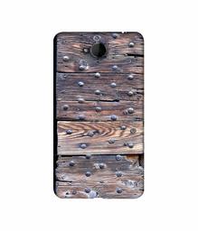 Amazon Brand - Solimo Designer Wooden Blocks Check 3D Printed Hard Back Case Mobile Cover for Microsoft Lumia 650