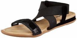 Flavia Women's Black Fashion Sandals-7 UK (39 EU) (8 US) (FL/233/BLK)