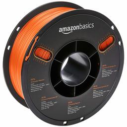 AmazonBasics PETG 3D Printer Filament, 1.75mm, Translucent Orange, 1 kg Spool